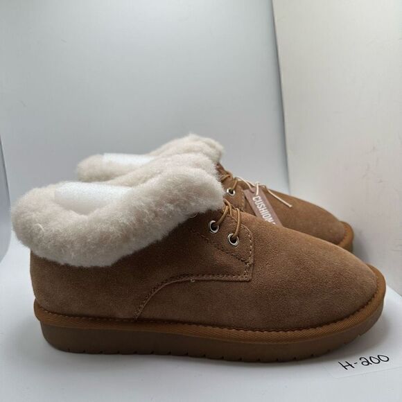 CUSHIONAIRE Women's short pull on boot +Memory Foam 9 CHESTNUT - Picture 1 of 7